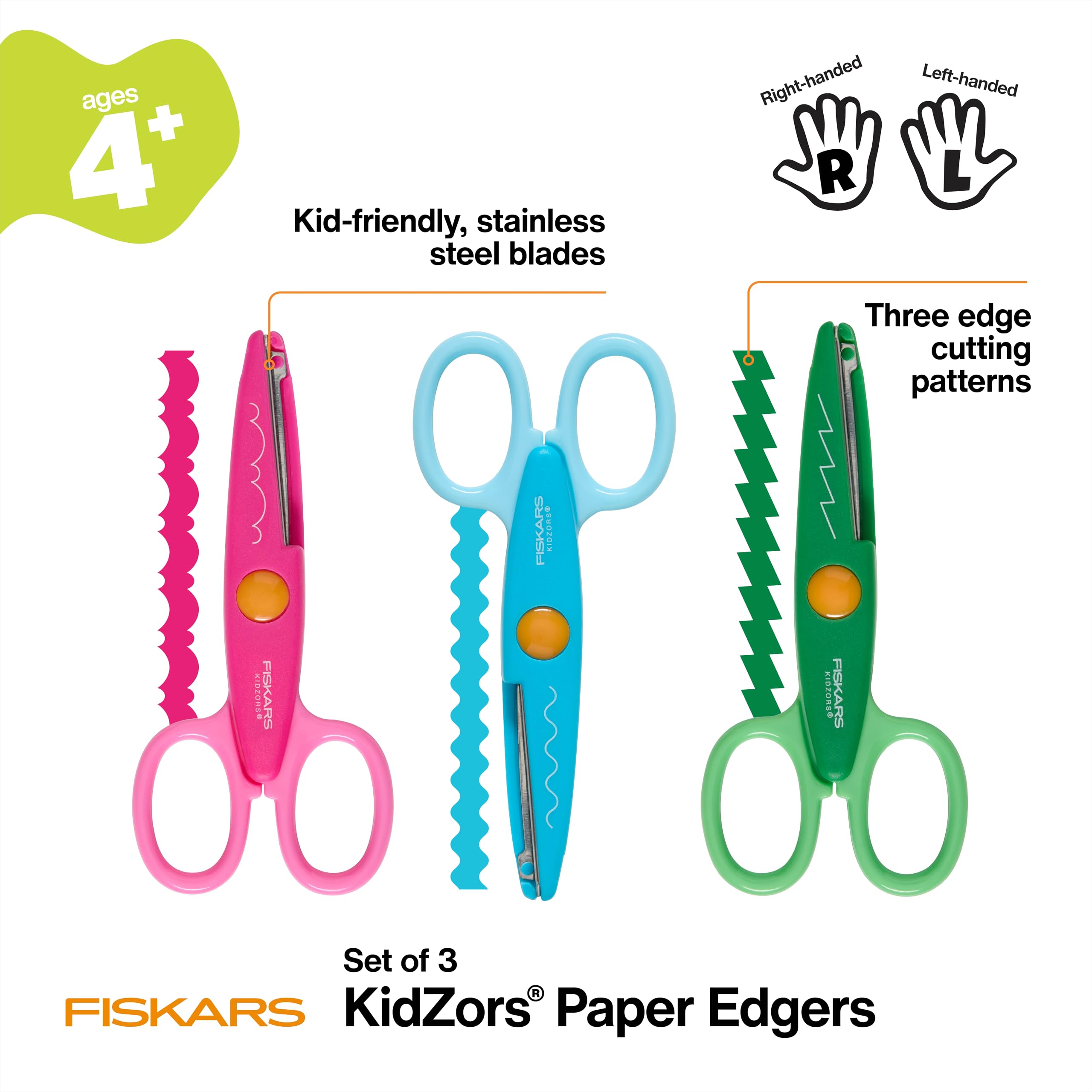 Amazon.co.jp: Fiskars Kidzors ペーパーエッジャーズはさみ – 紙